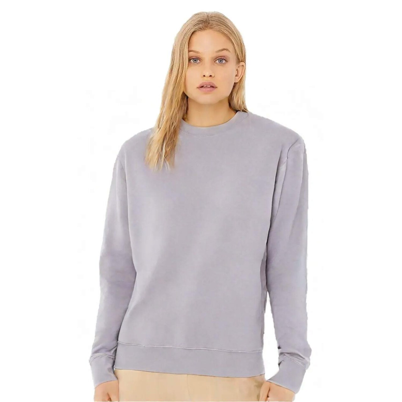 BELLA+CANVAS Long Sleeve Sponge Fleece Drop Shoulder Sweatshirt for Casual, Winter & Layering Wear